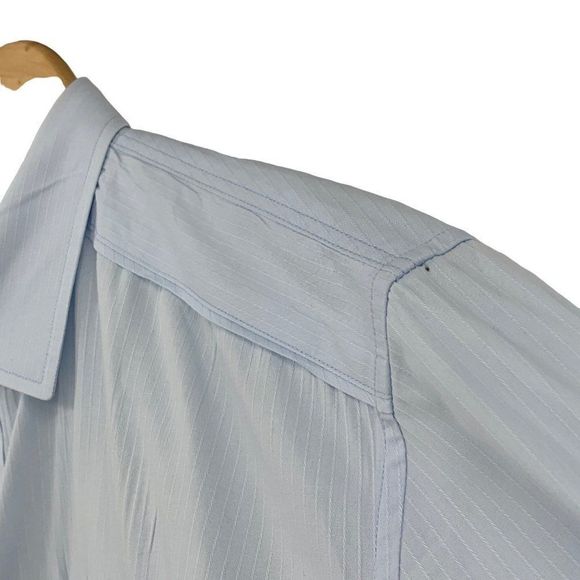 7 Diamonds Nordstrom Blue Shirt Size M Mens Button Casual 2467 GUC Long Sleeve - Picture 5 of 11